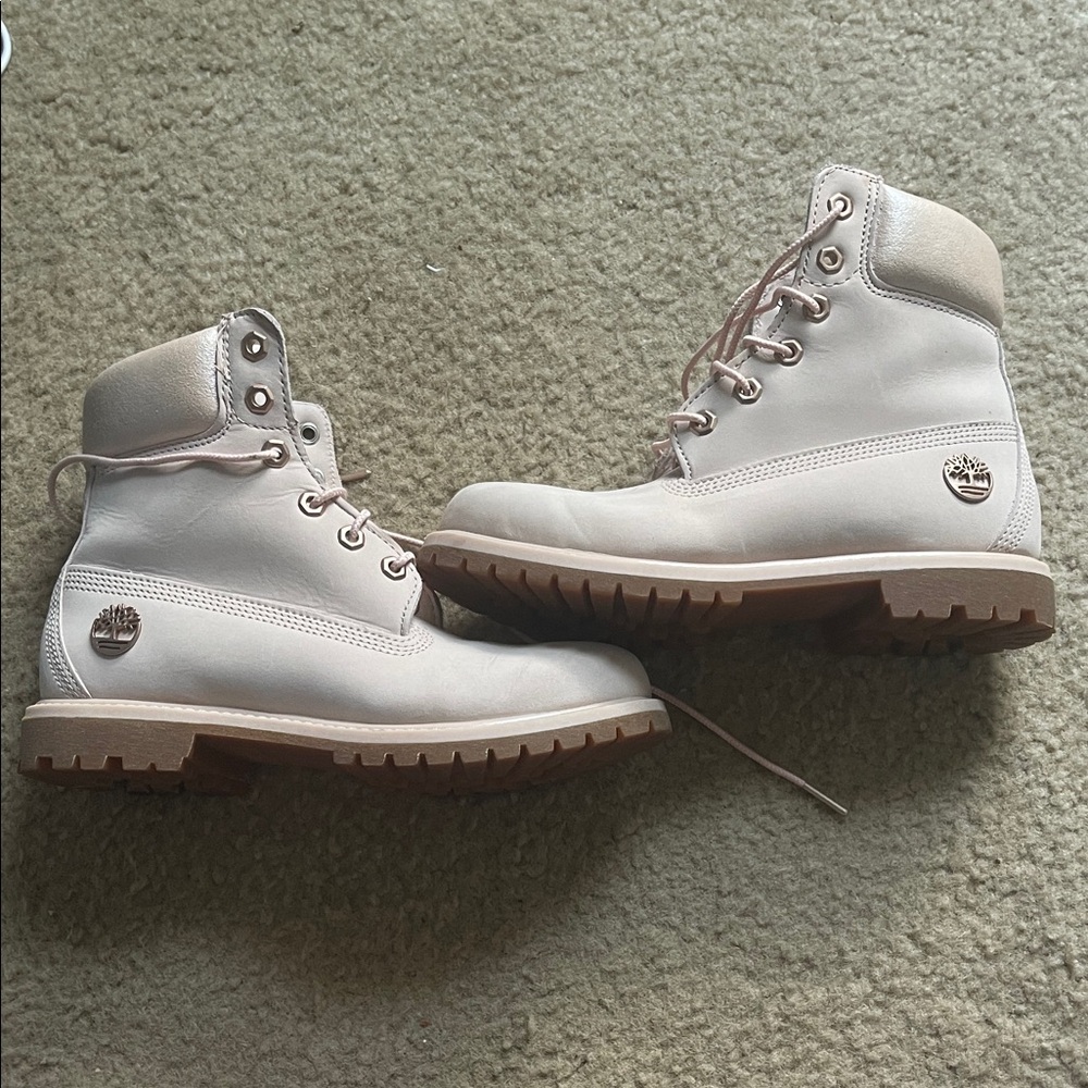 Timberland Women's Light Tan Combat Boots
